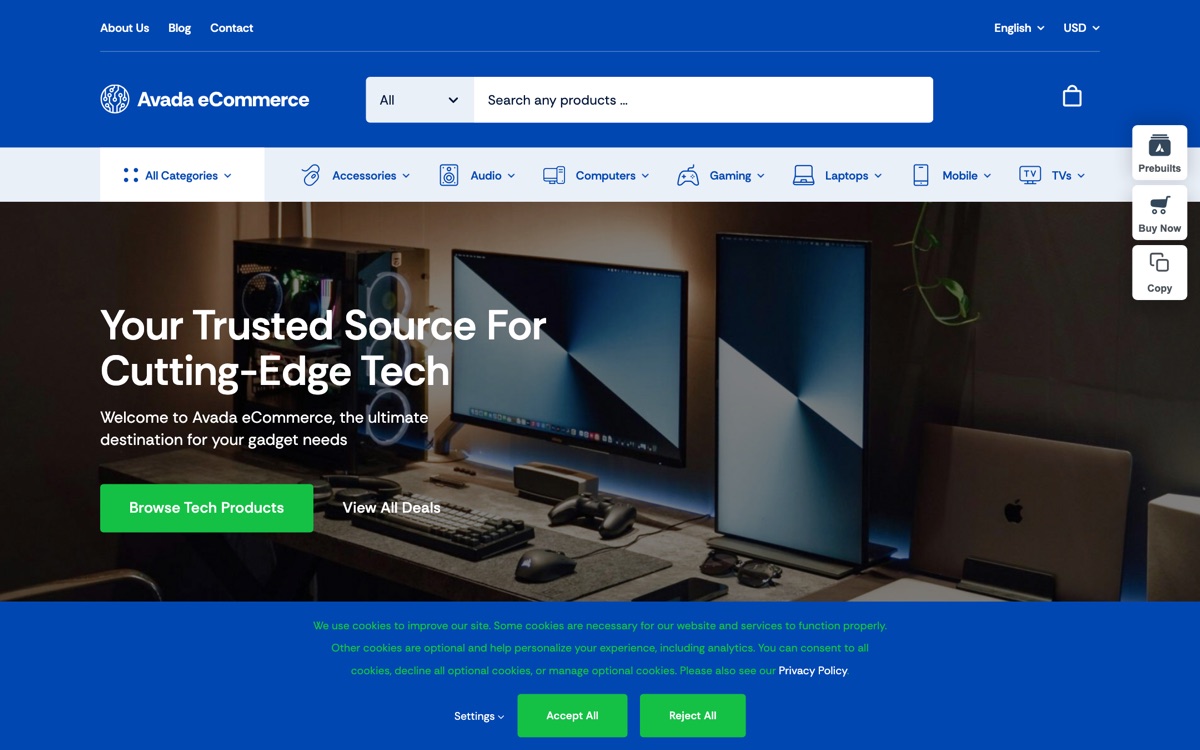 eCommerce 데모 화면