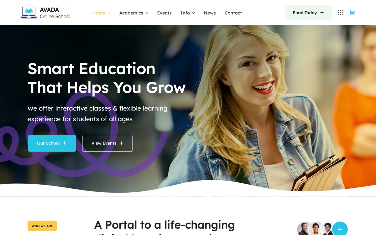 Online School 데모 화면